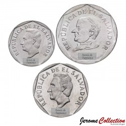 SALVADOR - SET / LOT de 3 PIECES de 5 5 25 Centavos - 1984 / 1994