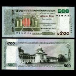 BANGLADESH - Billet de 500 Taka - Monument des Martyr (Signature Rahman) - 2026
