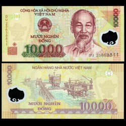 VIETNAM - Billet de 10000 Dong - Polymer - 2025 – P119q – JeromeCollection