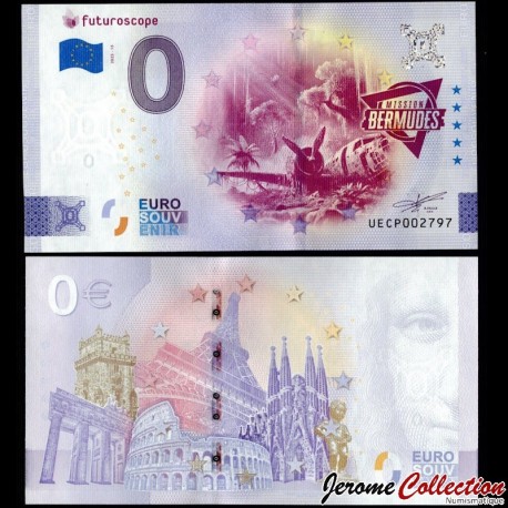 BILLET TOURISTIQUE - ZERO 0 EURO - FRANCE - FUTUROSCOPE - Mission Bermudes - UECP - 2025-15 – N587408 – JeromeCollection