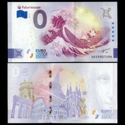 BILLET TOURISTIQUE - ZERO 0 EURO - FRANCE - FUTUROSCOPE - Lapin crétin sur une vague - UECP - 2025-15
