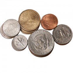 ETATS UNIS / USA - SET / LOT de 6 PIECES de 1 5 10 25 50 Cents 1 DOLLAR - 1973 / 2023 – – JeromeCollection