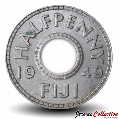 FIDJI - PIECE de ½ penny - George VI - 1949 – Km16 – JeromeCollection