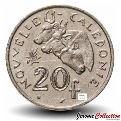 NOUVELLE CALEDONIE - PIECE de 20 Francs - Bétail (Graveur Émile Rousseau) - 1992 – Km12 – JeromeCollection