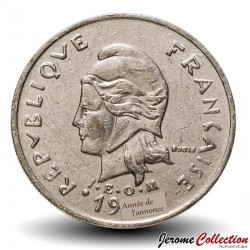 NOUVELLE CALEDONIE - PIECE de 20 Francs - Bétail (Graveur Émile Rousseau) - 1990