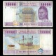 TCHAD / ETATS DE L'AFRIQUE CENTRALE / BEAC - Billet de 10000 Francs - Train, avions, satellite - C - 2016 – P610Cc –