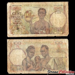 AFRIQUE OCCIDENTALE FRANÇAISE / AOF - Billet de 100 Francs - 27.12.1948 – P40b – JeromeCollection