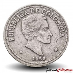 COLOMBIE - PIECE de 20 Pesos - Simón Bolívar - 1959 – Km215 – JeromeCollection