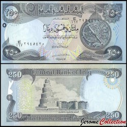 IRAK - Billet de 250 Dinars - Mosquée et du minaret à spirale à Samarra - 2020 – P97c – JeromeCollection