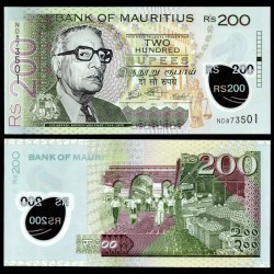 MAURICE - Billet de 200 Roupies - Sir Abdool Razack Mohamed - 2024