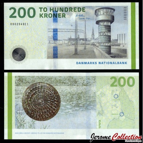 DANEMARK - Billet de 200 Couronnes Danoise - Knippelsbro - 2024 – P72c – JeromeCollection