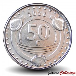 CURACAO - PIECE de 50 Cents - Curaçao en Coupe du Monde de la FIFA 2026