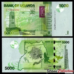 OUGANDA - Billet de 5000 Shillings - Mémorial de la Seconde Guerre mondiale - 2021 – P51g – JeromeCollection