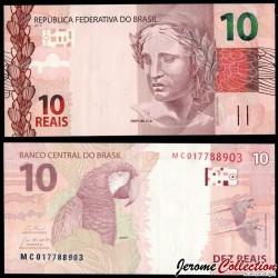 BRESIL - Billet de 10 Reais - Perroquet Ara - M - 2024 – P254f – JeromeCollection