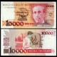 BRESIL - Billet de 10 Cruzados Nosos (Surcharge sur 10000 Cruzados) - Carlos Chagas - 1990 – P218b – JeromeCollection