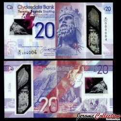 ECOSSE / CLYDESDALE BANK - Billet de 20 Pounds - Roi Robert Bruce - Polymer - 11.07.2019 – P229 – JeromeCollection