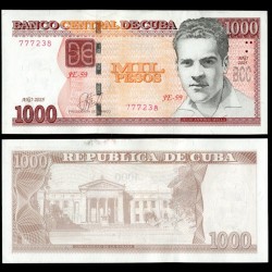 CUBA - Billet de 1000 Pesos - Julio Antonio Mella / Université de La Havane - 2025 – P132e – JeromeCollection
