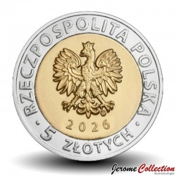 POLOGNE - PIECE de 5 ZLOTE - Le palais de Kozłówka - 2026