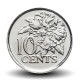 TRINITÉ-ET-TOBAGO - PIECE de 10 Cents - Hibiscus - 2008 – Km31 – JeromeCollection