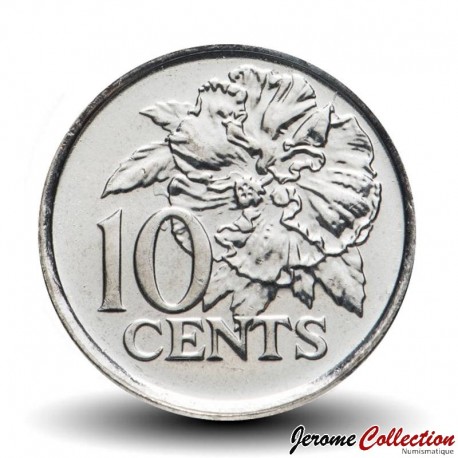 TRINITÉ-ET-TOBAGO - PIECE de 10 Cents - Hibiscus - 2008 – Km31 – JeromeCollection