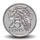 TRINITÉ-ET-TOBAGO - PIECE de 25 Cents - Fleur de chaconia - 1993 – Km32 – JeromeCollection
