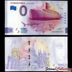 BILLET TOURISTIQUE - ZERO 0 EURO - FRANCE - LA CITÉ DE LA MER - LE REDOUTABLE - UEAD- 2025-4 – N592800 –