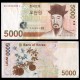 CORÉE DU SUD - Billet de 5000 Won - 2006 – P55 – JeromeCollection