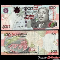 BAHAMAS - Billet de 20 Dollars - Sir Milo B. Butler / Port de Nassau - G&D - 2010 – P74Aa – JeromeCollection