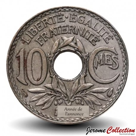 FRANCE - PIECE de 10 Centimes - "Lindauer" (Poissy) [la plus rare] - 1924 – Km866 – JeromeCollection