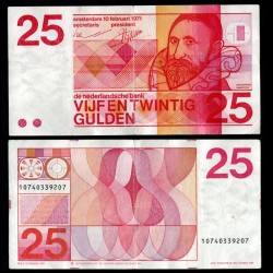 PAYS BAS - Billet de 25 Gulden - Jan Pieterszoon Sweelinck - 11 - 10.02.1971 – P92b – JeromeCollection