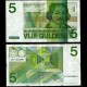 PAYS BAS - Billet de 5 Gulden - Joost van den Vondel - 28.03.1973 – P95 – JeromeCollection