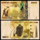 OUGANDA - Billet de 50000 Shillings - Gorille - 2024 – P54g – JeromeCollection