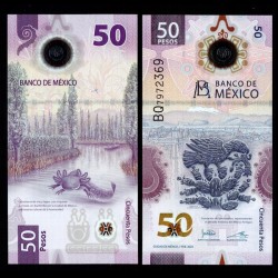 MEXIQUE - Billet de 50 Pesos - Fondation de Tenochtitlan (Sign Constable & Rabiela) - 07.02.2023 – P133 –