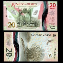 MEXIQUE - Billet de 20 Pesos - Bicentenaire de l'Indépendance (Signature Gómez & Rabiela) - 10.10.2022 – P132 –