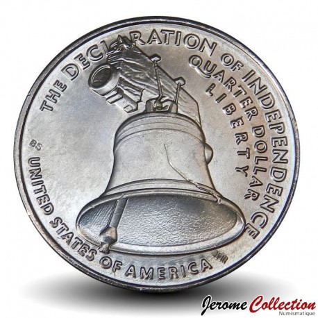 ETATS UNIS / USA - PIECE de 25 Cents - 250 ans de liberté américaine - La Liberty Bell - P - 2026 – Km827 –