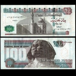 EGYPTE - Billet de 100 Pounds - Sphinx - 9.4.2025 – P76f – JeromeCollection