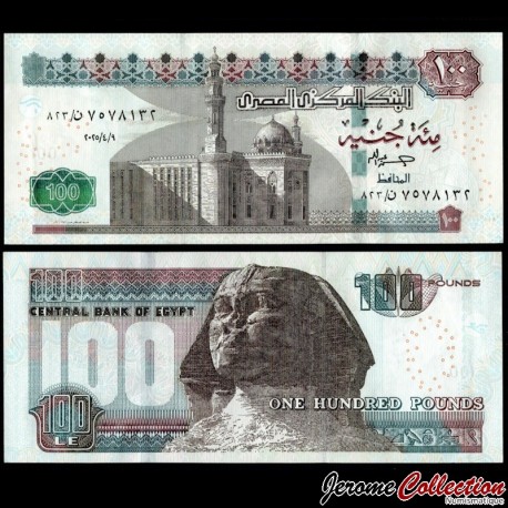 EGYPTE - Billet de 100 Pounds - Sphinx - 9.4.2025 – P76f – JeromeCollection