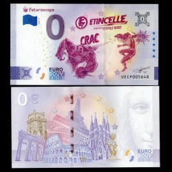 BILLET TOURISTIQUE - ZERO 0 EURO - FRANCE - FUTUROSCOPE - ETINCELLE, LA MALEDICTION DE L'OPALE NOIRE - UECP - 2024-12 –