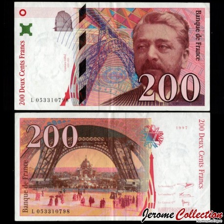 FRANCE - Billet de 200 Francs - EIFFEL - 1997 – P159b – JeromeCollection