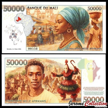 MALI - Billet de 50000 Afrikanis - 02.03.2026 – Mali_50000 – JeromeCollection