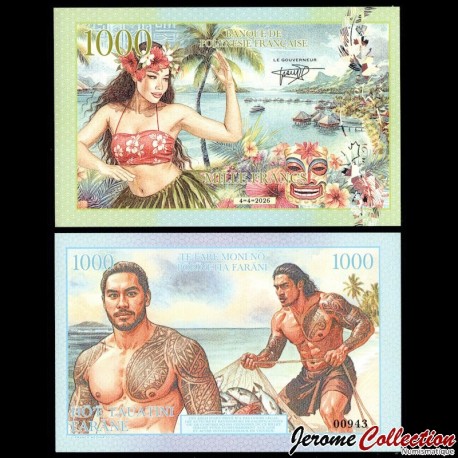 POLYNESIE FRANCAISE - Billet de 1000 Francs - 4.4.2026 – Poly_1000_4_4_2026 – JeromeCollection