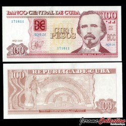 CUBA - Billet de 100 Pesos - Carlos Manuel de Cespedes - 2024 – P129m – JeromeCollection