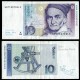ALLEMAGNE DE L'OUEST / RFA - Billet de 10 Deutsche Mark - Carl Friedrich Gauß - 1999 – P38d – JeromeCollection