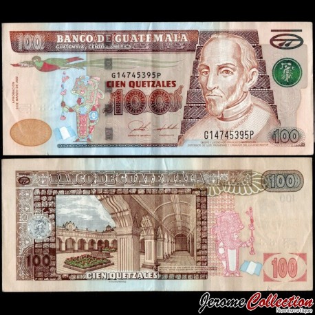 GUATEMALA - Billet de 100 Quetzal - Francisco Marroquín - 09.09.2022 – P126m – JeromeCollection