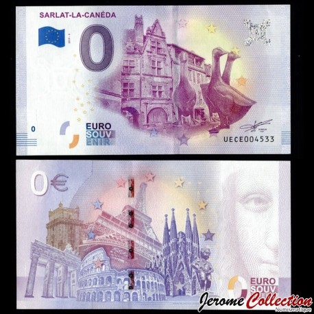 BILLET TOURISTIQUE - ZERO 0 EURO - FRANCE - SARLAT-LA-CANEDA - UECE - 2019-3 – N218966 – JeromeCollection