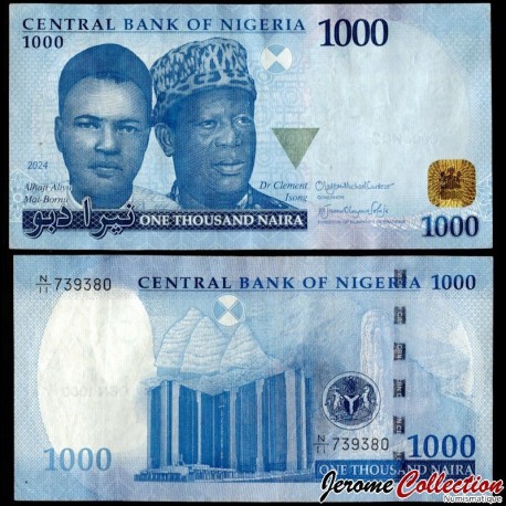 NIGERIA - Billet de 1000 Naira - Alhaji Aliyu Mai-Bornu et Dr. 