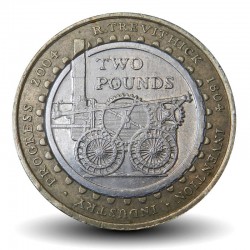 ROYAUME UNI - PIECE de 2 Pounds - Bicentenaire du premier voyage ferroviaire - 2004 – Km1049 – JeromeCollection