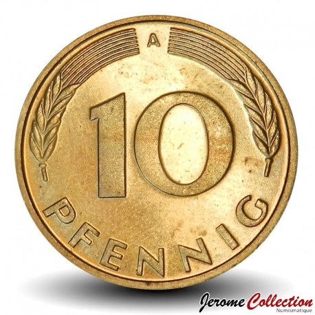 ALLEMAGNE DE L'OUEST / DDR / RFA - PIECE de 10 Pfennig - A - 1990 – Km134 – JeromeCollection