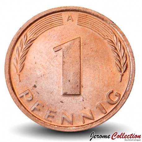 ALLEMAGNE DE L'OUEST / DDR / RFA - PIECE de 1 Pfennig - A - 1991 – Km105 – JeromeCollection