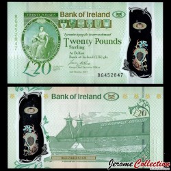 IRLANDE DU NORD - Bank of Ireland - 20 Pounds - Lady Hibernia / Old Bushmills Distillery - 02.10.2017 – P92 –